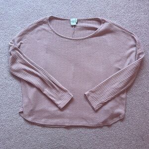 Paper Crane Light Pink Long Sleeve Shirt Size S
